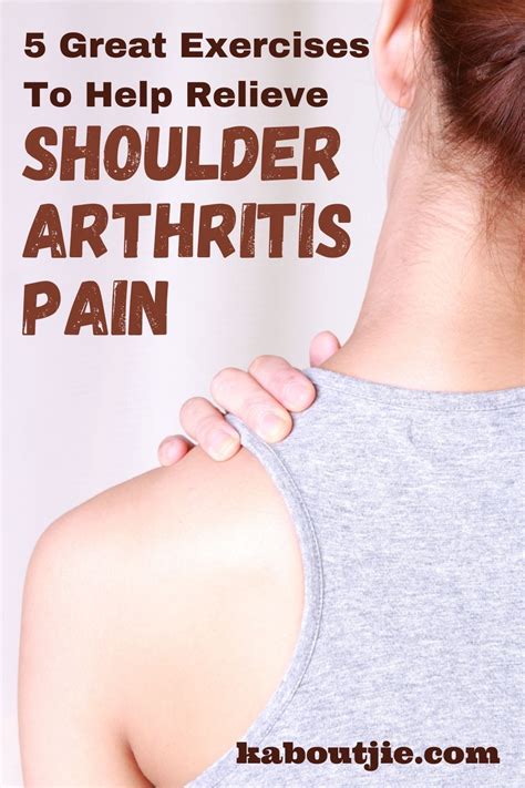 shoulder osteoarthritis pain relief.